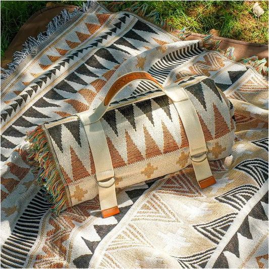 Boho Beach Blanket Towel For Outdoor Picnics And Camping