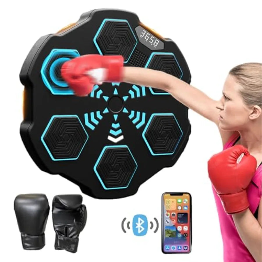 SHXI Wall Mounted Bluetooth Boxing Trainer With Gloves And Target
