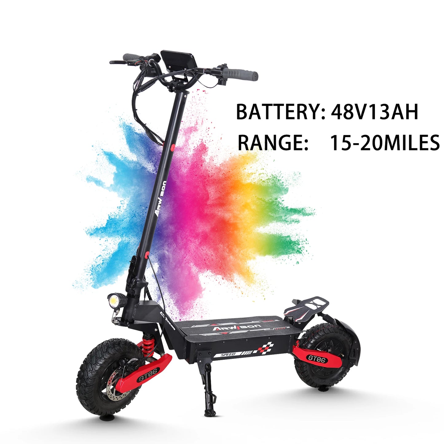 Arwibon GT06 1200W Foldable E Scooter For Adults Offroad
