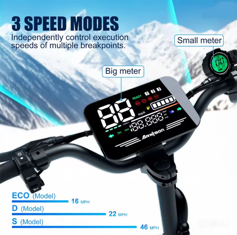 Arwibon 5600W Dual Motor Electric Scooter 46 MPH Top Speed