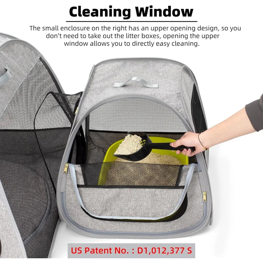 Foldable Pet Playpen With Trapezoid Stability Design
