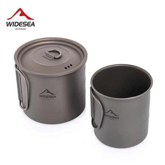 Widesea Titanium Camping Mug Cup Outdoor Kitchen Gear Travel