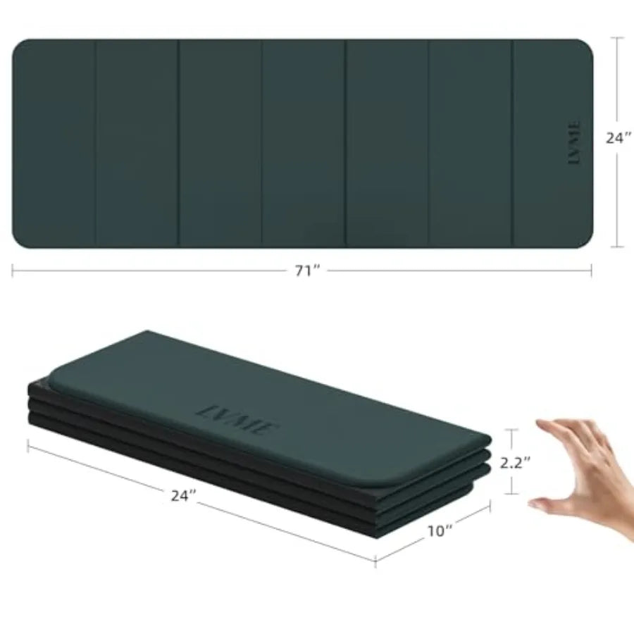 Foldable Yoga Mat Non Slip For Travel And Camping Portable