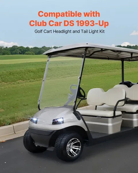 LED Headlight Tail Light Kit For Club Car DS Up Golf Cart