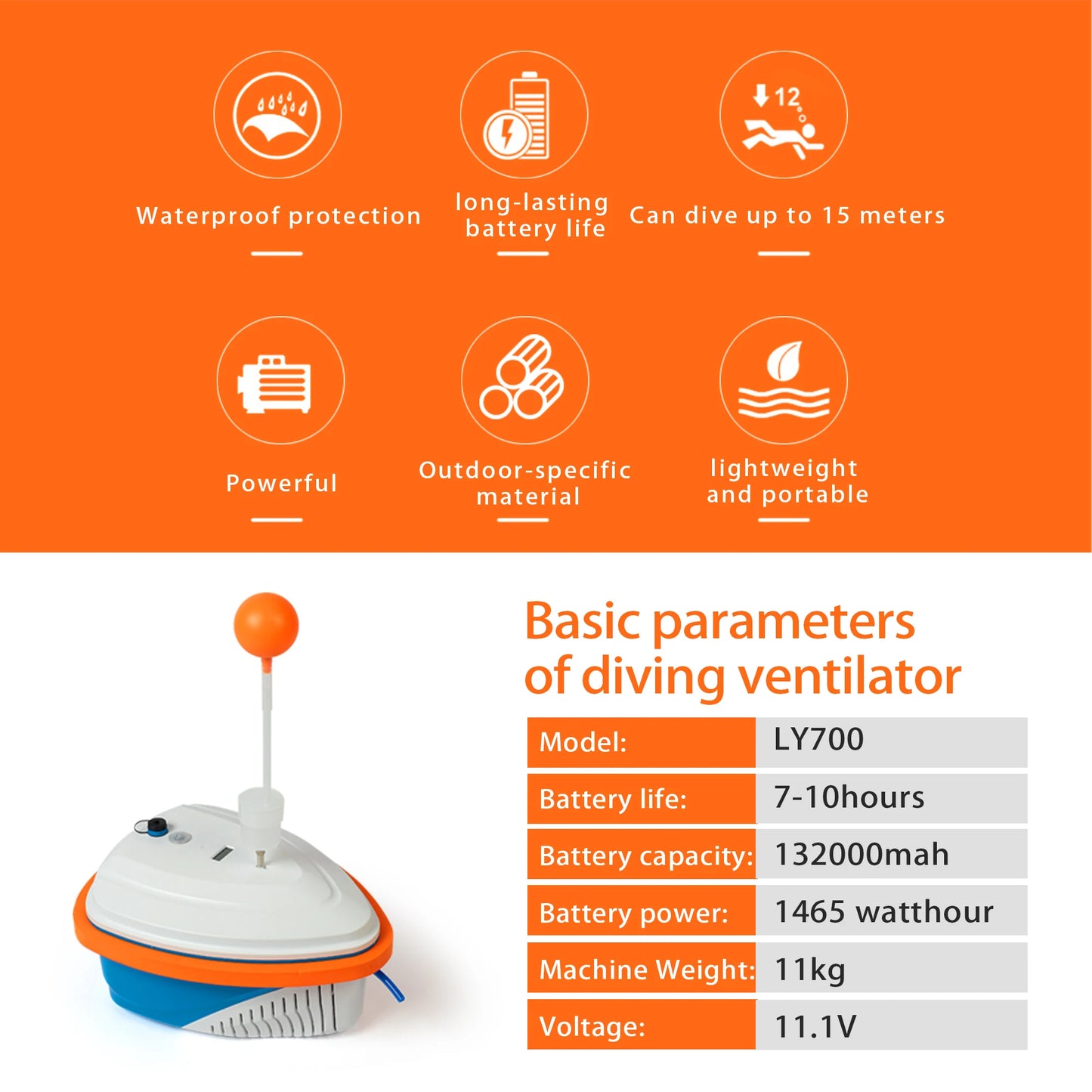 TUDIVING Tankless Diving System Portable Hookah Dive With Regulator