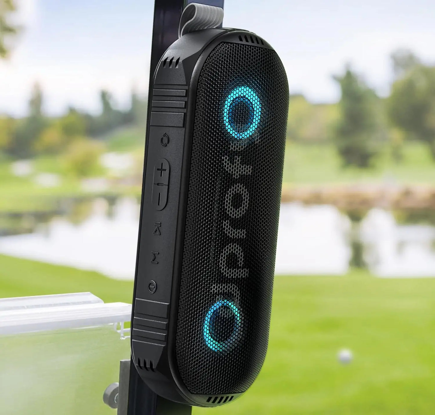 Magnetic Bluetooth Golf Speaker Waterproof Portable Stereo Rich Bass