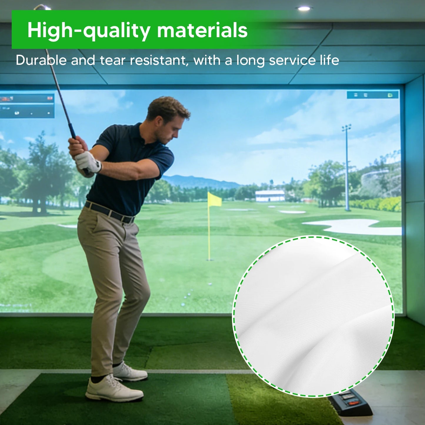 ATUO Golf Simulator Impact Screen For Indoor Home Practice