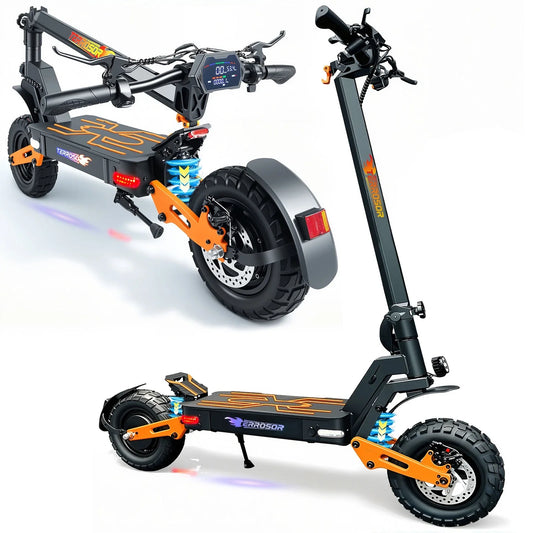 Electric Folding Scooter for Adults 1200W Motor Up To 40 MPH 30 Mile Range