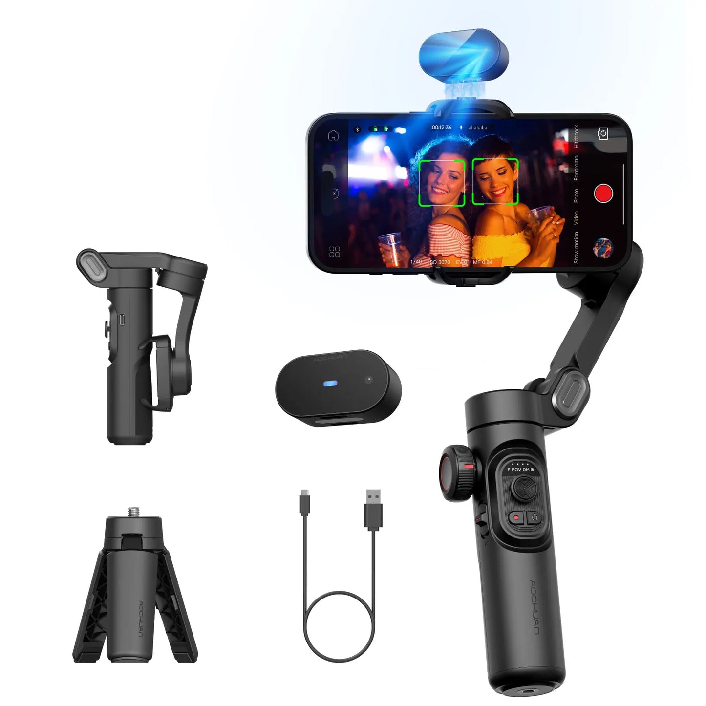 AOCHUAN Smart XE AI Gimbal Stabilizer With Gesture Tracking