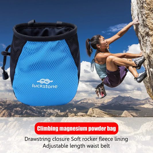 JOCESTYLE Chalk Bag For Outdoor Climbing Waterproof Polyester Adjustable Belt