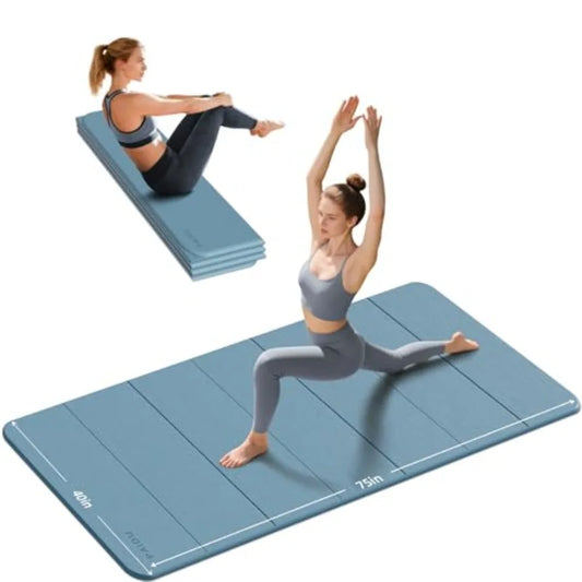 Foldable Yoga Mat With TPE Non Slip For Indoor Outdoor