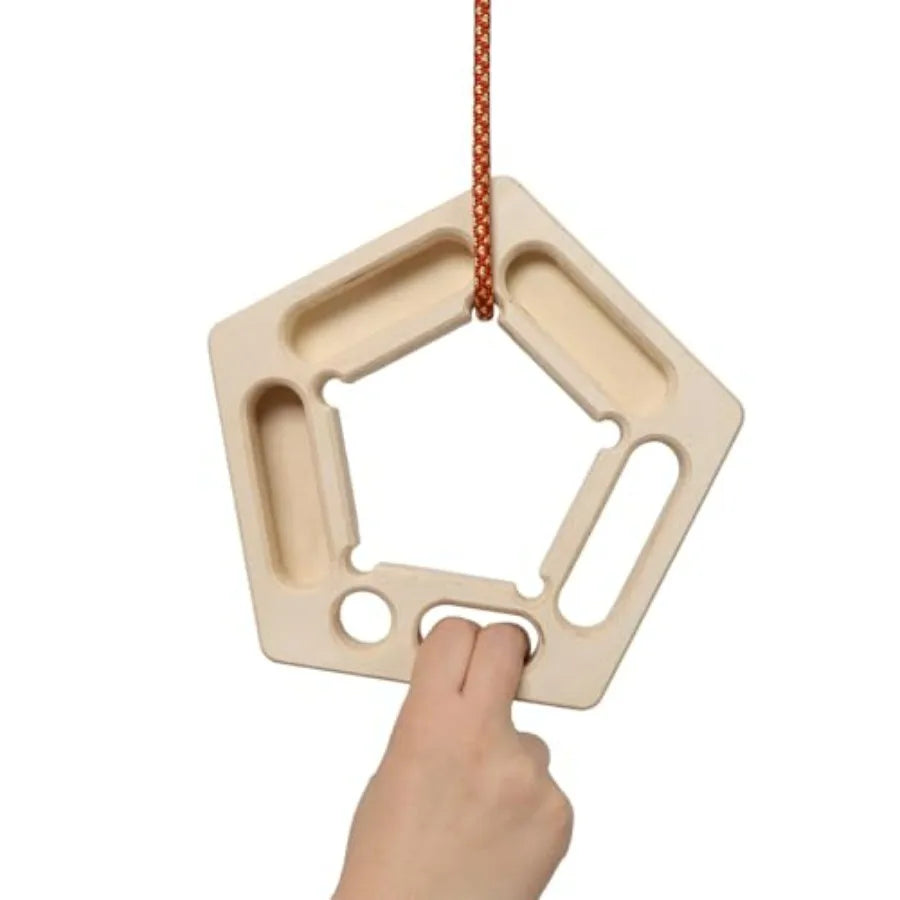 Two Pack Rock Climbing Hangboards Wooden Fingerboard Trainers for Grip