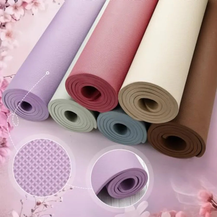 Yoga Mat Anti Slip Tear Resistant Exercise Mat For Gym