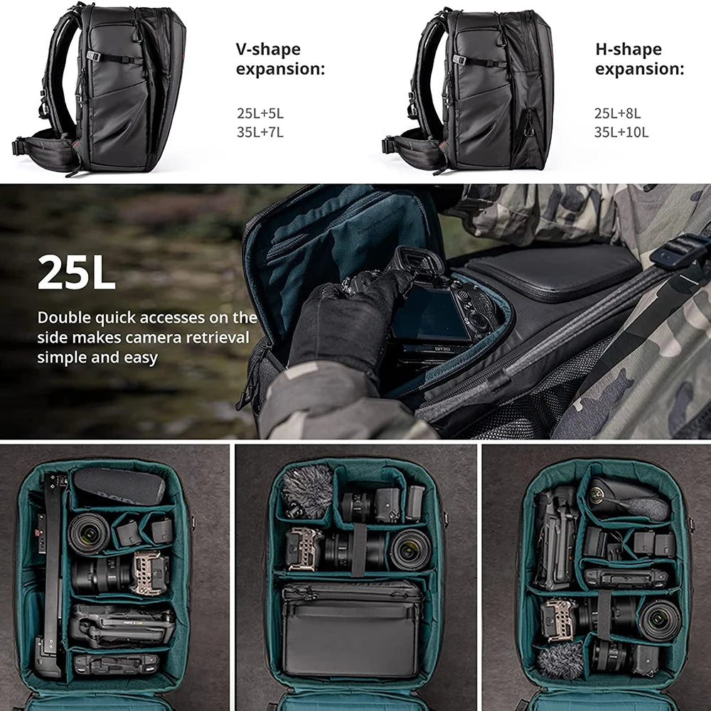 PGYTECH OneMo 2 Camera Backpack Waterproof With Shoulder Bag