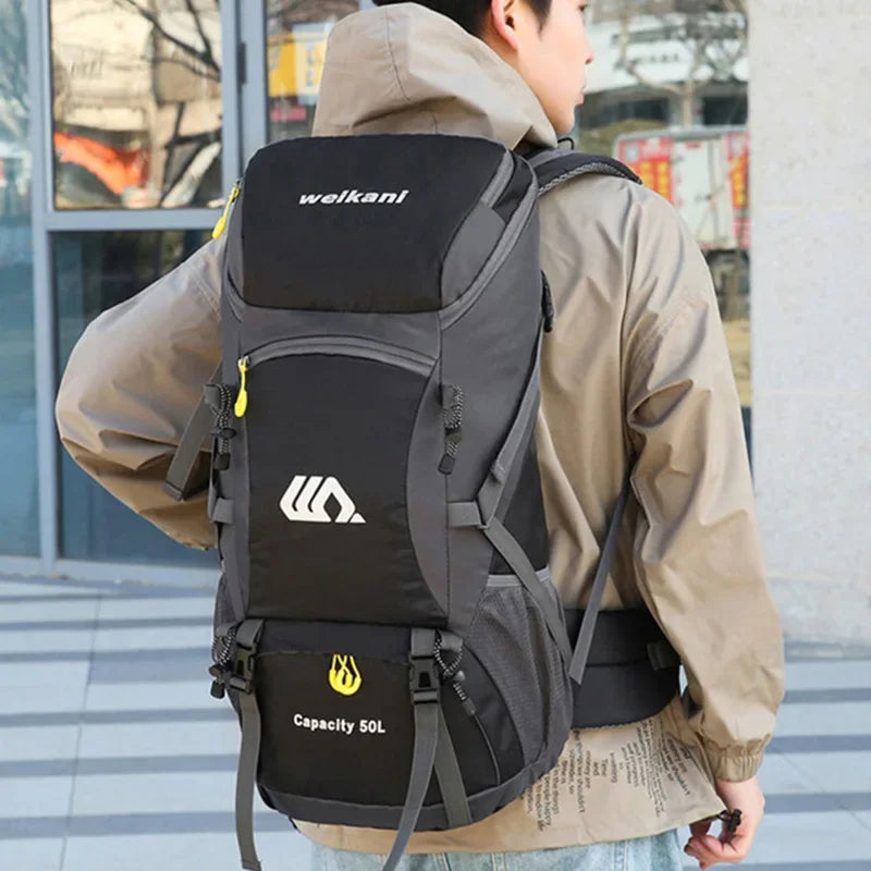 Scione Waterproof Travel Backpack Unisex For Outdoor Hiking And Camping