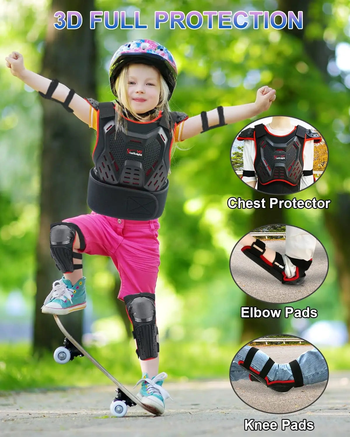 Youth Motorcycle Protective Armor Suit for Boys and Girls