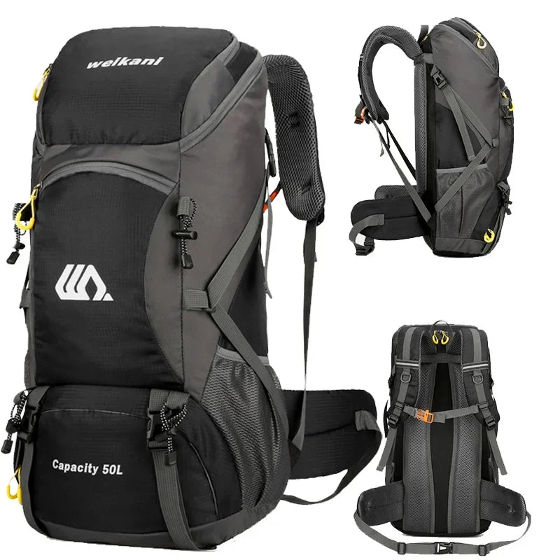 Scione Waterproof Travel Backpack Unisex For Outdoor Hiking And Camping