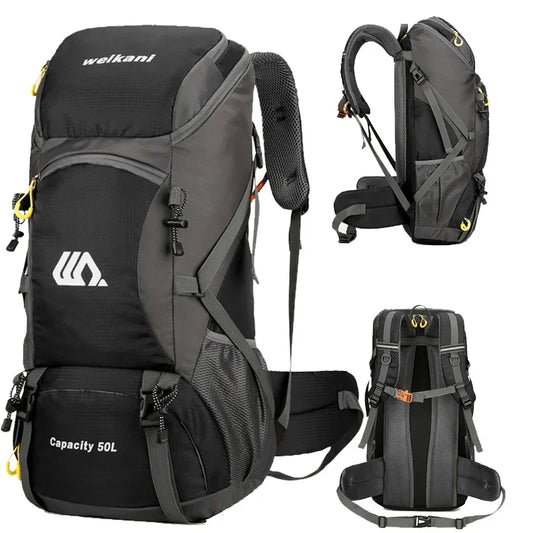 Scione Waterproof Travel Backpack Unisex For Outdoor Hiking And Camping