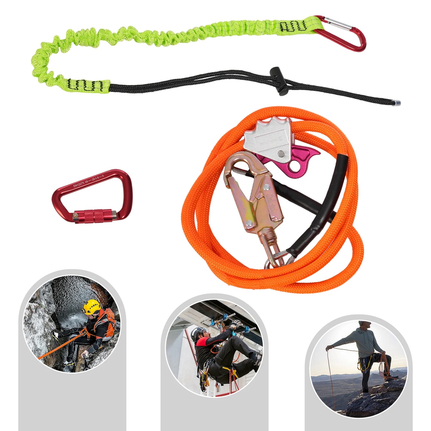 Sling Tree Descent Rope With Triple Locking Carabiner