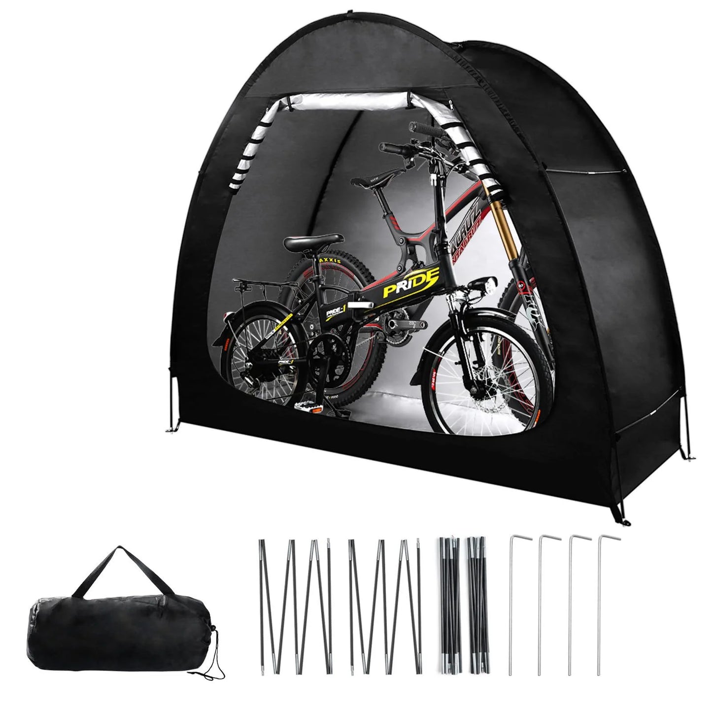 Outdoor Foldable Bicycle Shelter Tent Waterproof Portable Storage