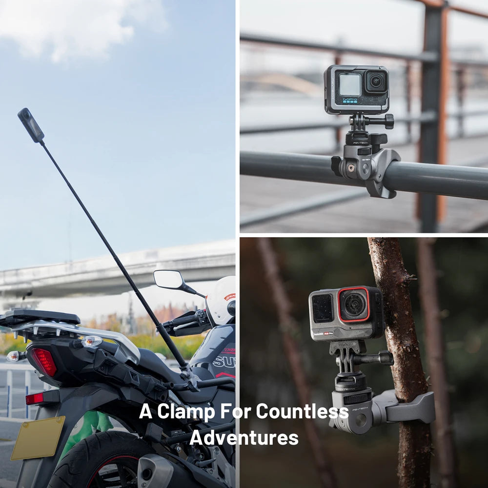 PGYTECH Super Clamp Mount Adapter For Action Cameras
