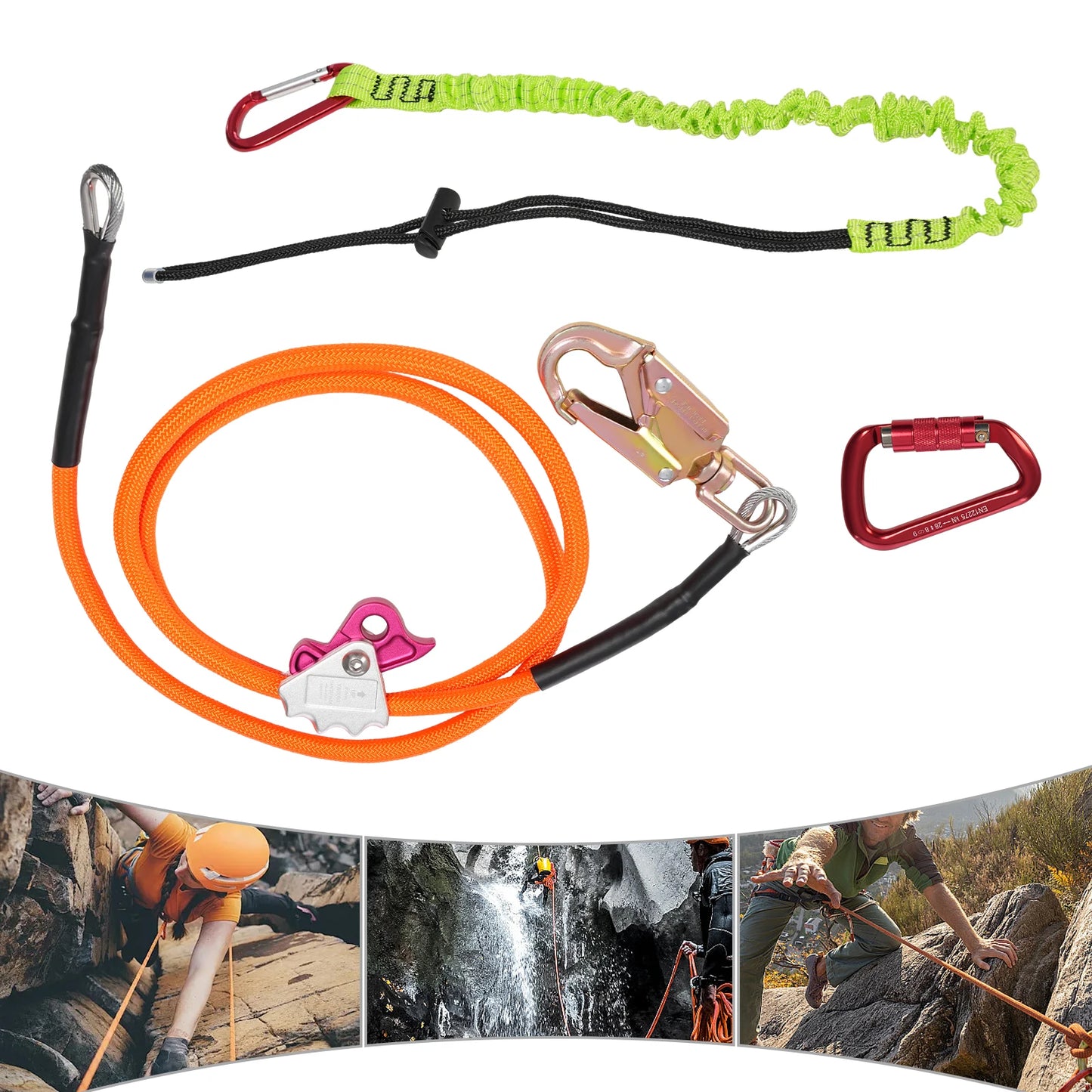 Sling Tree Descent Rope With Triple Locking Carabiner