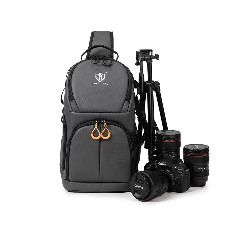 JINNUOLANG Waterproof Travel Camera Bag For DSLR And Lenses Crossbody