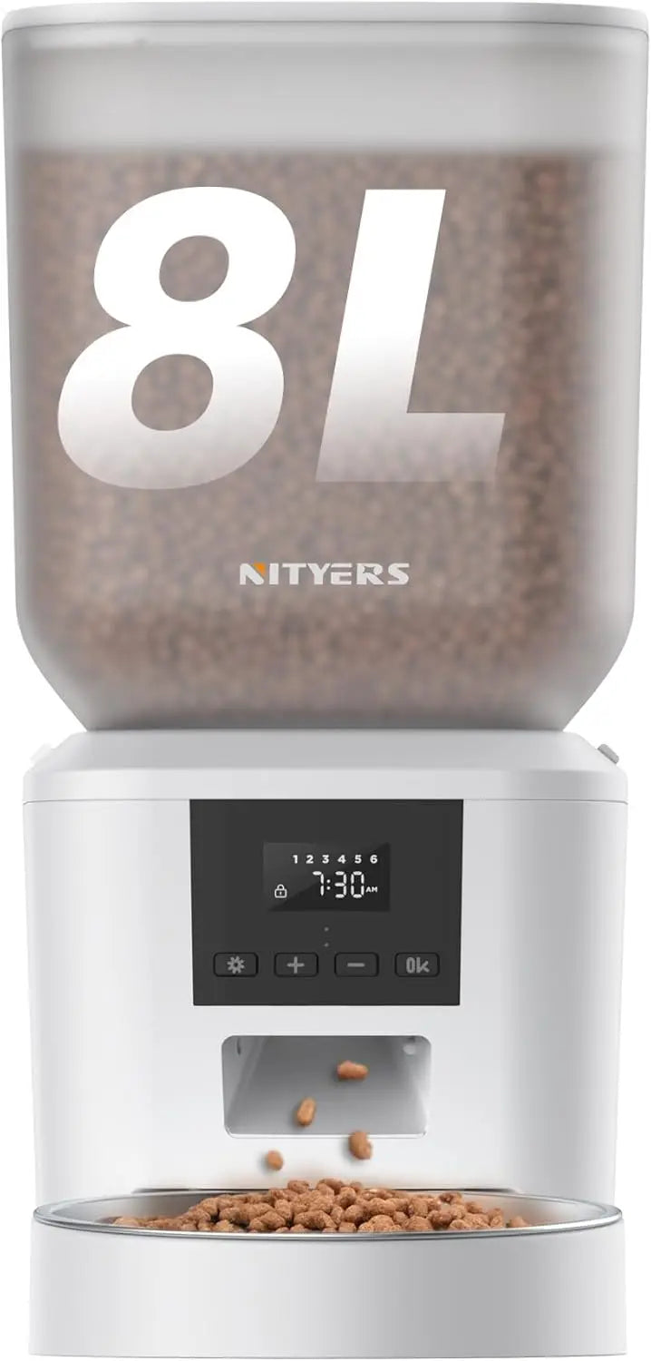 Automatic Pet Feeder 8L Timed Feeding For Dogs And Cats