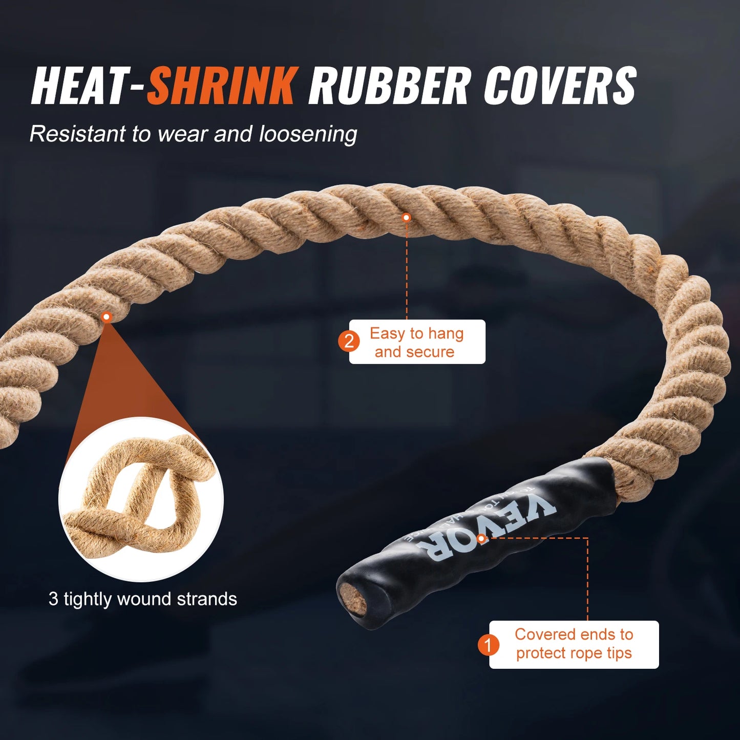 SucceBuy Gym Climbing Rope for Fitness Training and Workouts
