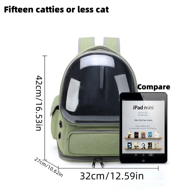 Breathable Cat Carrier Backpack For Cats And Small Dogs