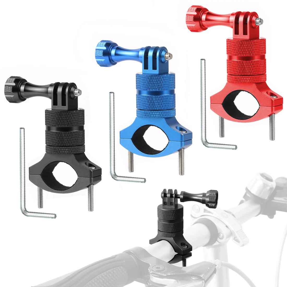 FEICHAO Rotatable Bicycle Handlebar Mount for GoPro and Action Cameras