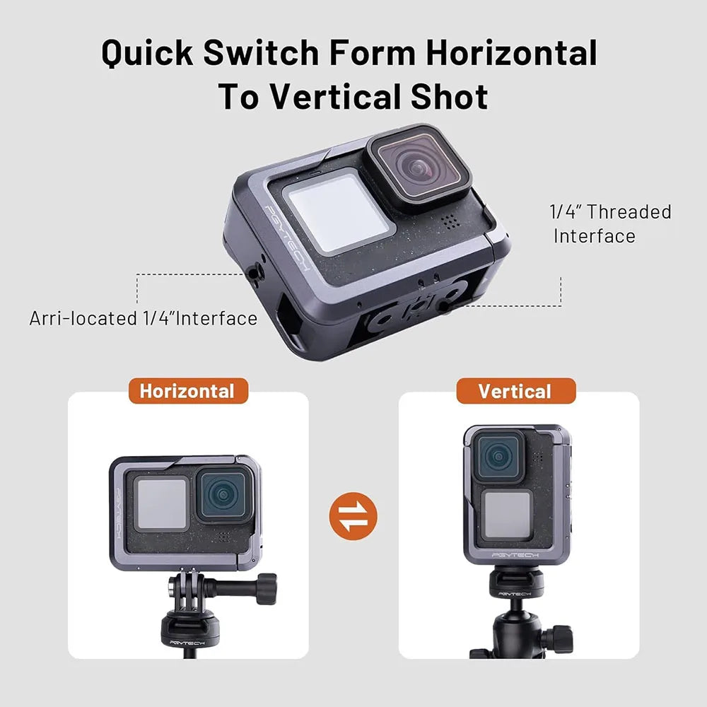 PGYTECH GoPro 12 11 Aluminum Alloy Camera Cage Pro