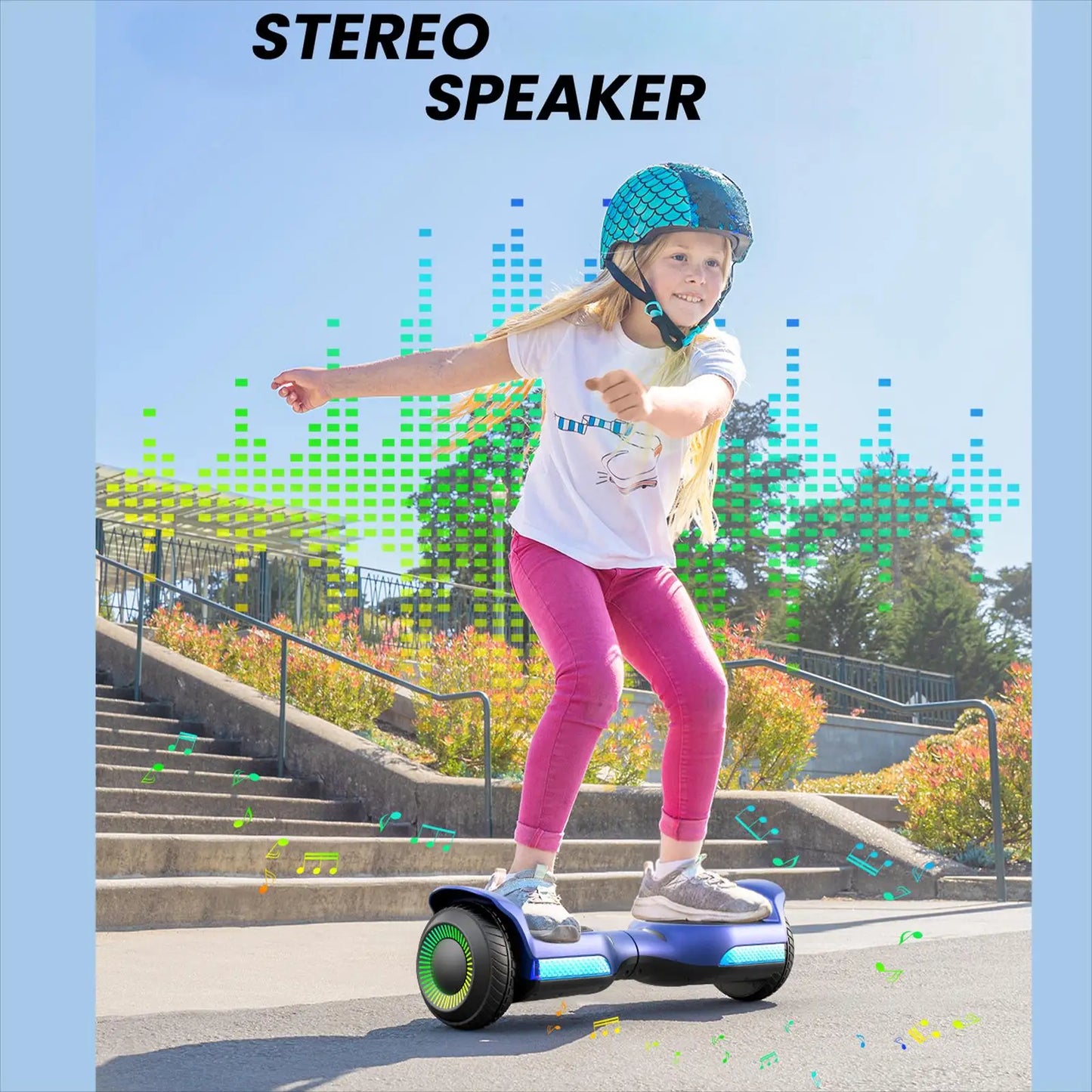 GYROORCE All Terrain Self Balancing Hoverboard With LED Bluetooth