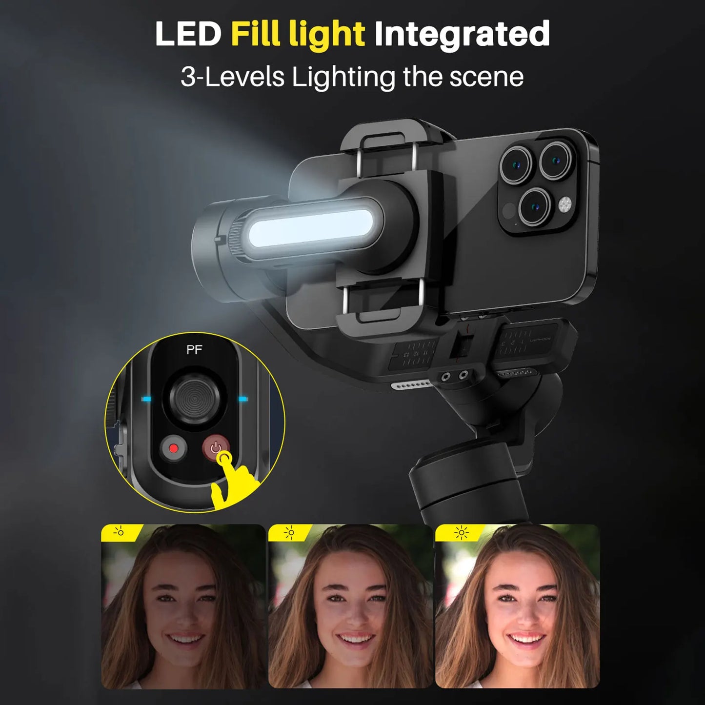 Aoch AOCHUAN Smart S2 Gimbal Stabilizer For Smartphones