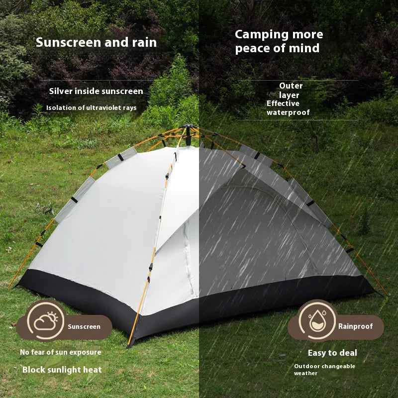 Pakicetus Automatic Quick Opening Camping Tent Two Door Design